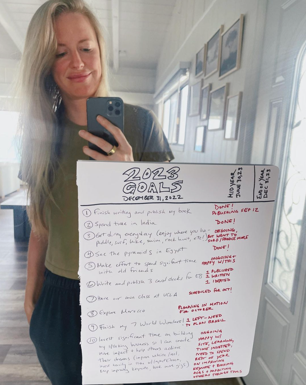 Halftime Goal Check In - 2023! โ Bridget Hilton