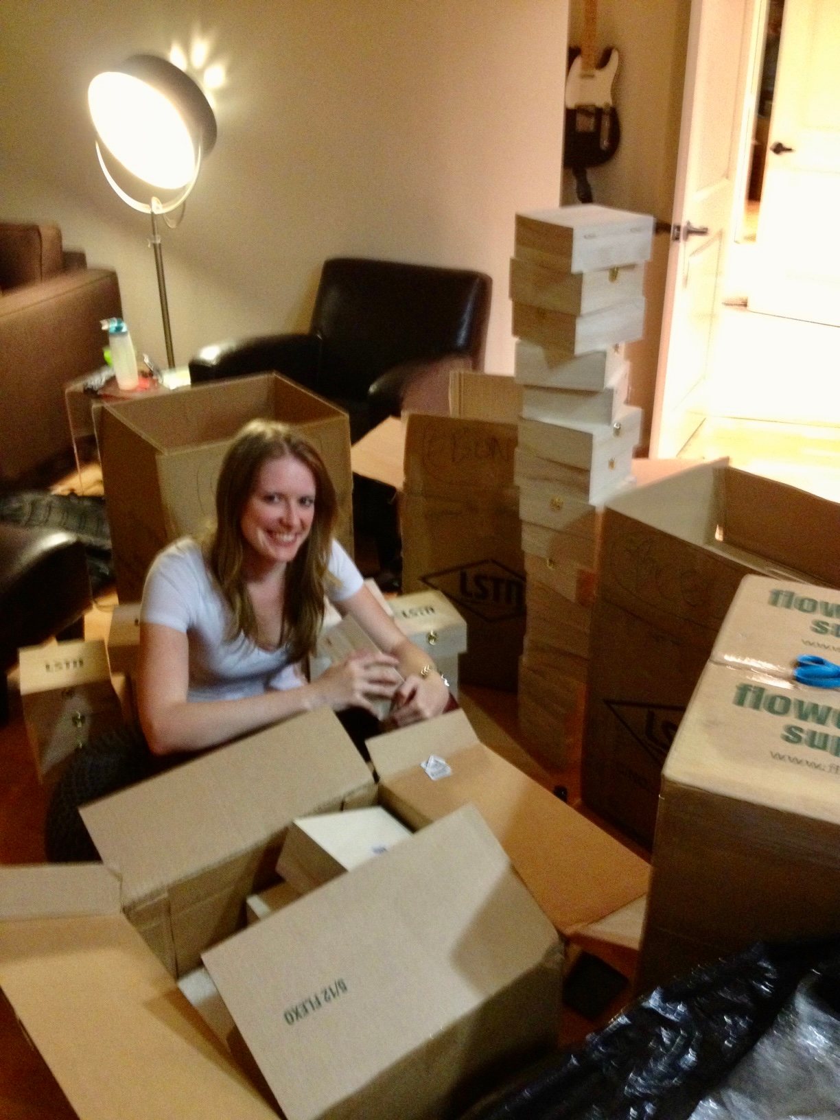 Bridget packing early LSTN orders