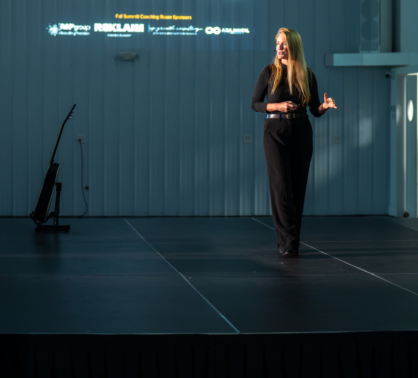 Bridget Hilton delivering the Make Someday Today keynote