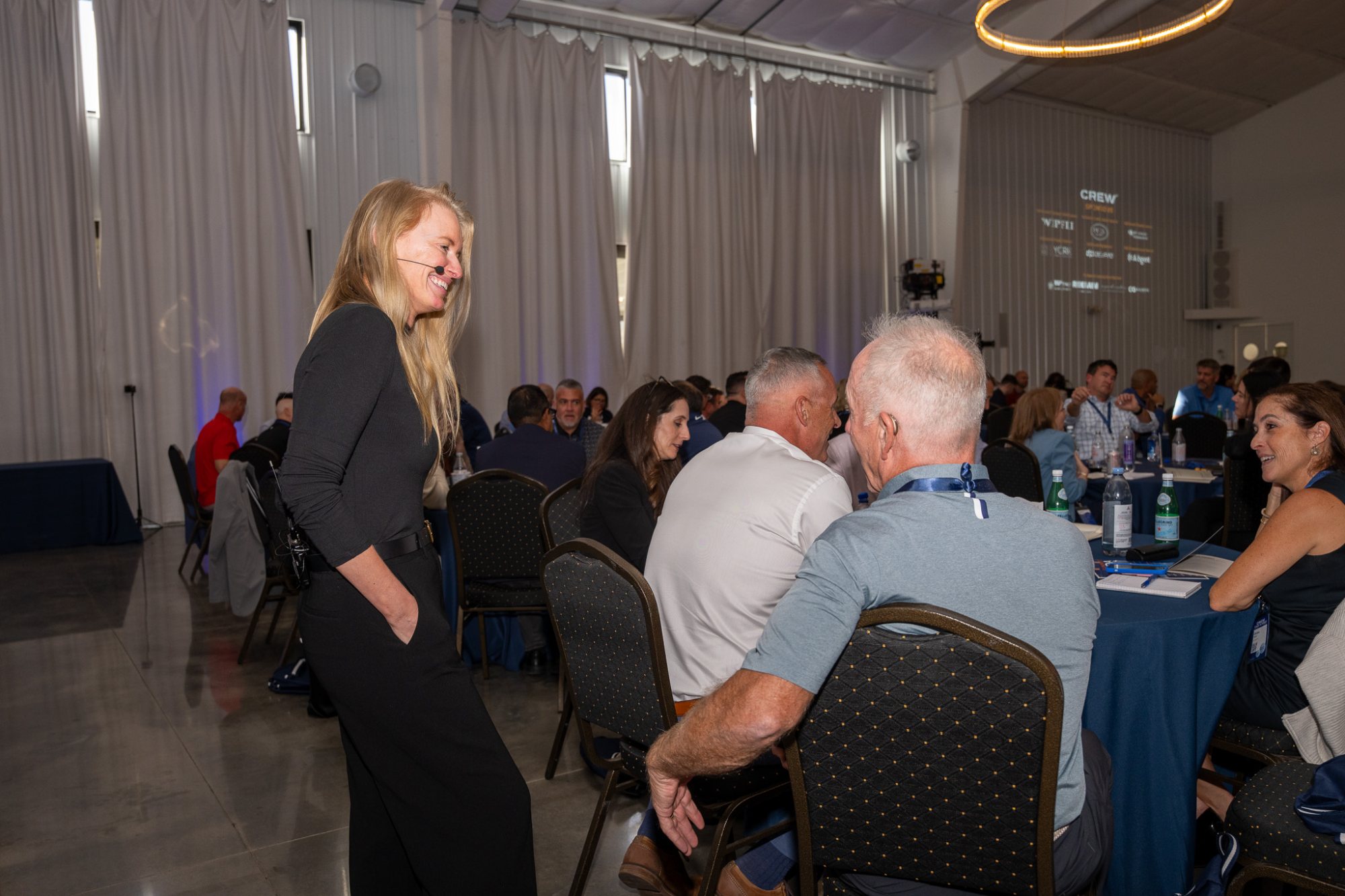 Bridget facilitating at a round table